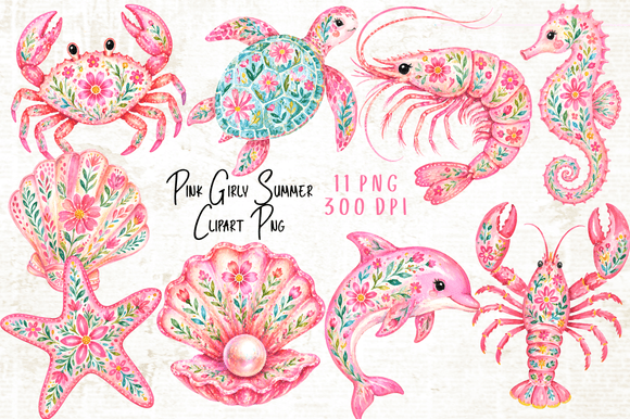 Pink Girly Summer Clipart PNG
Perfect for sublimation, for prints, posters, albums, journals, invitations, scrapbooking, covers, banners, cards, web decor or any other creative projects.